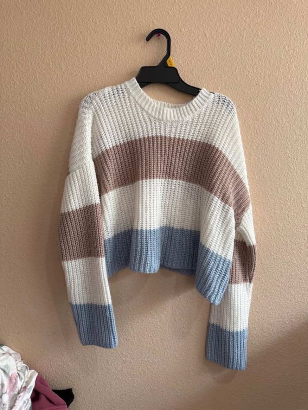 SINCERELY JULES Striped Knit Sweater Size S